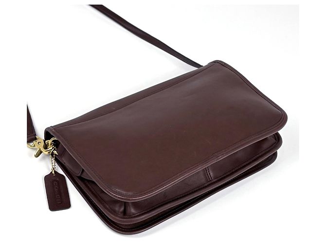 Coach Handtasche aus braunem Leder - Ansicht 2