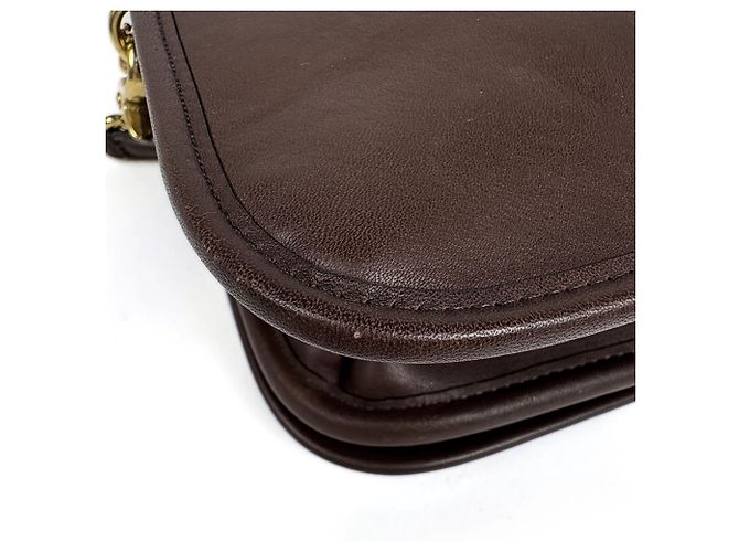 Coach Handtasche aus braunem Leder - Ansicht 3