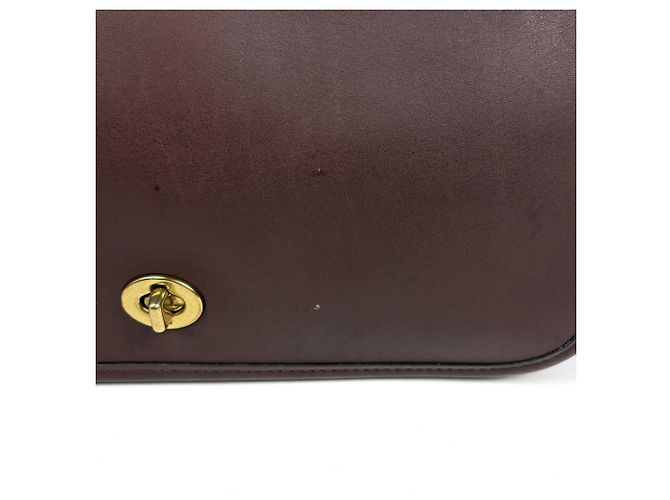 Coach Handtasche aus braunem Leder - Ansicht 4