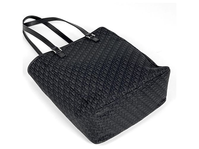 Christian Dior Trotter Shopper aus schwarzem Canvas - Ansicht 2