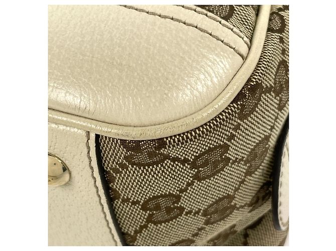 Gucci Schultertasche in Beige und Weiß - Ansicht 3
