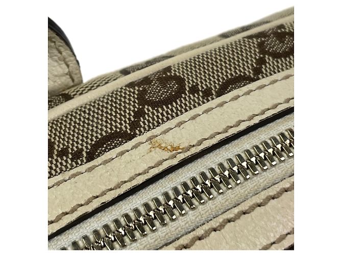 Gucci Schultertasche in Beige und Weiß - Ansicht 4
