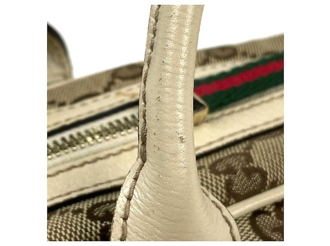 Gucci Schultertasche in Beige und Weiß - Ansicht 5