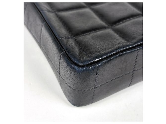 Borsa a tracolla Chanel in pelle nera - vista 3