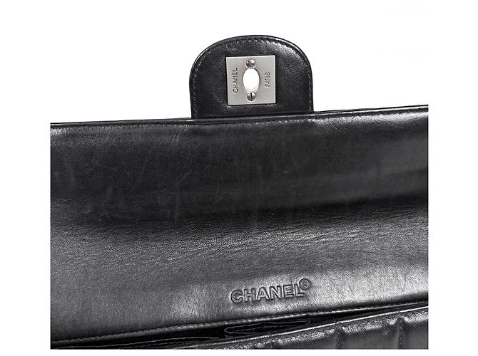 Borsa a tracolla Chanel in pelle nera - vista 9