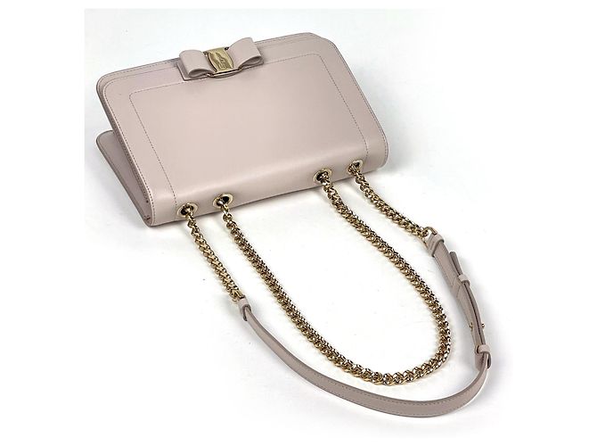 Borsa a tracolla in pelle rosa Salvatore Ferragamo - vista 6