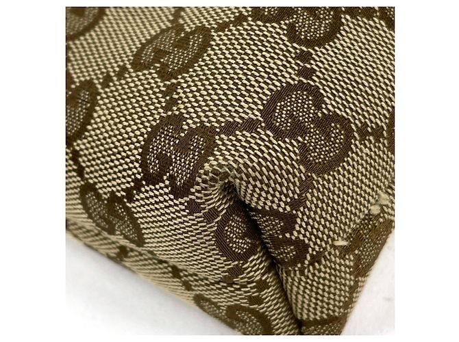 Borsa a tracolla Gucci in tela GG beige - vista 3