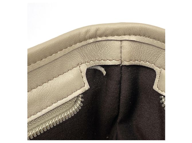 Borsa a tracolla Gucci in tela GG beige - vista 8