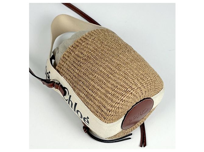 Borsa a cestino Chloé Chloe Woody Small - vista 2