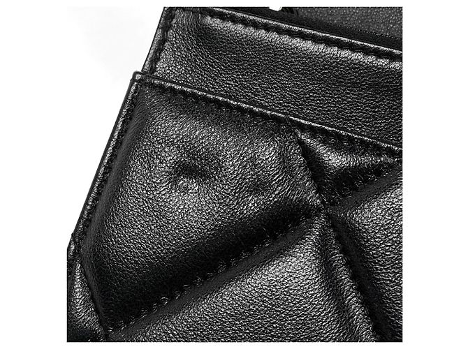 Chanel Schultertasche aus schwarzem Leder - Ansicht 6