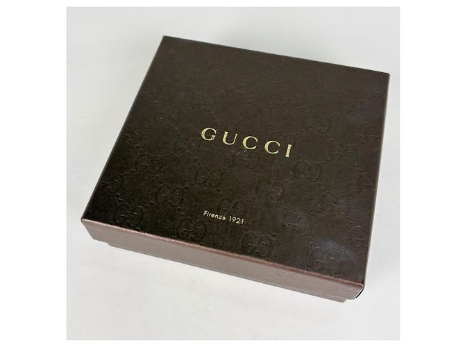Cartera bi-fold Gucci en beige y verde - vista 8