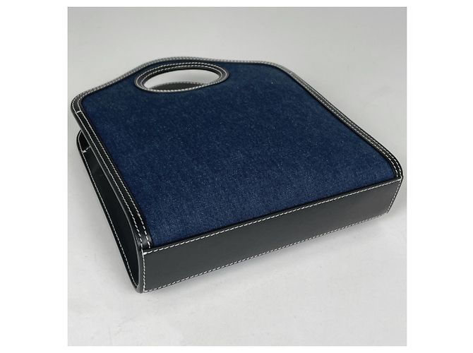 Borsa Mini Pocket Burberry in Denim Blue - vista 2