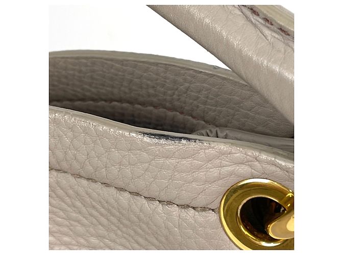 Borsa a tracolla Miu Miu in pelle beige - vista 6