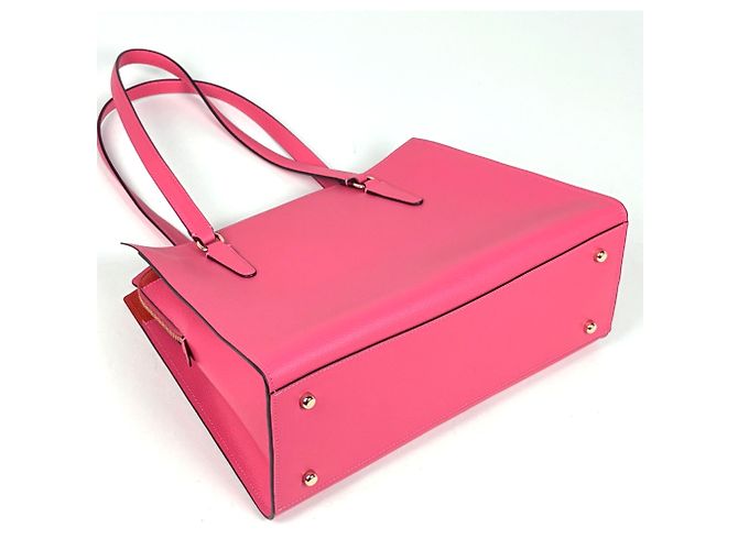 Borsa Tote Coach Tatum Carryall in pelle rosa - vista 2