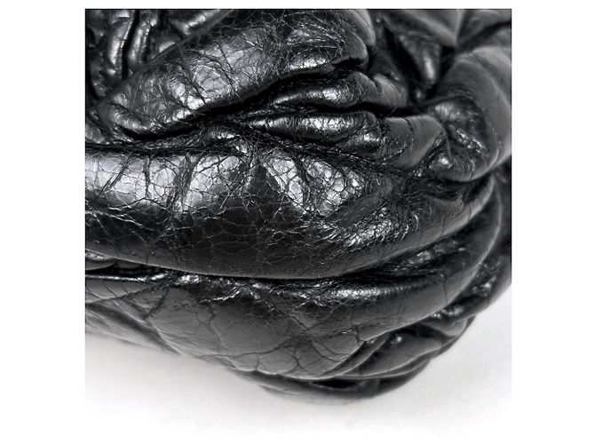Borsa a mano Miu Miu Matelassé in pelle nera - vista 3