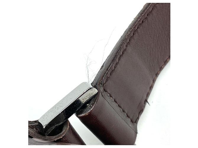 Borsa a tracolla Gucci in pelle marrone - vista 5