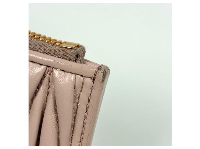 Tarjetero de piel rosa Miu Miu - vista 5