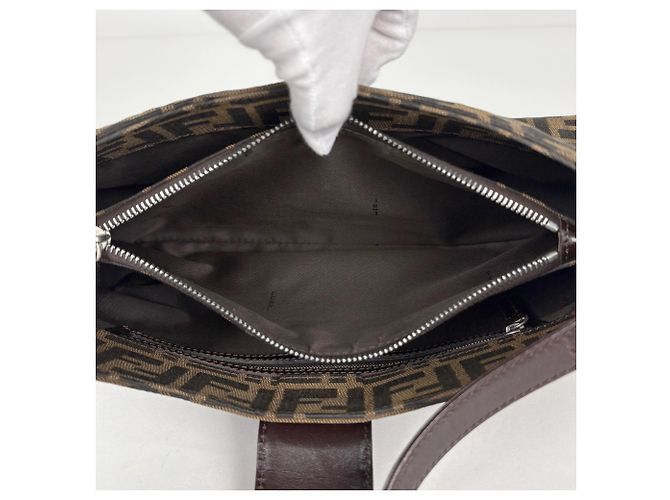 Borsa a tracolla Fendi Zucca Pattern - vista 7