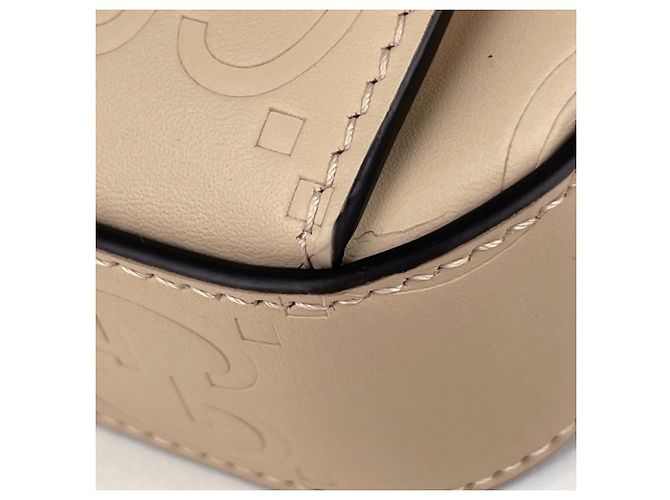 Borsa a tracolla Super Mini Gucci Beige - vista 3