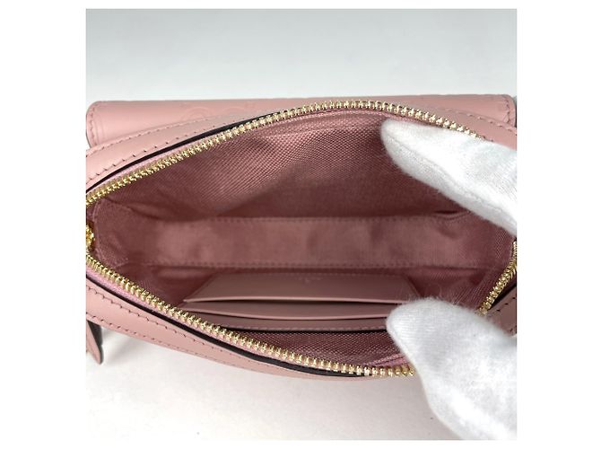 Borsa a tracolla Gucci in pelle rosa - vista 6
