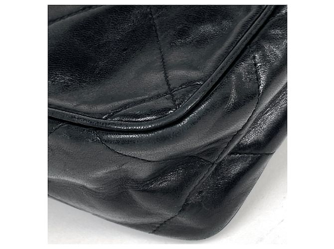 Borsa a tracolla Chanel in pelle nera - vista 3