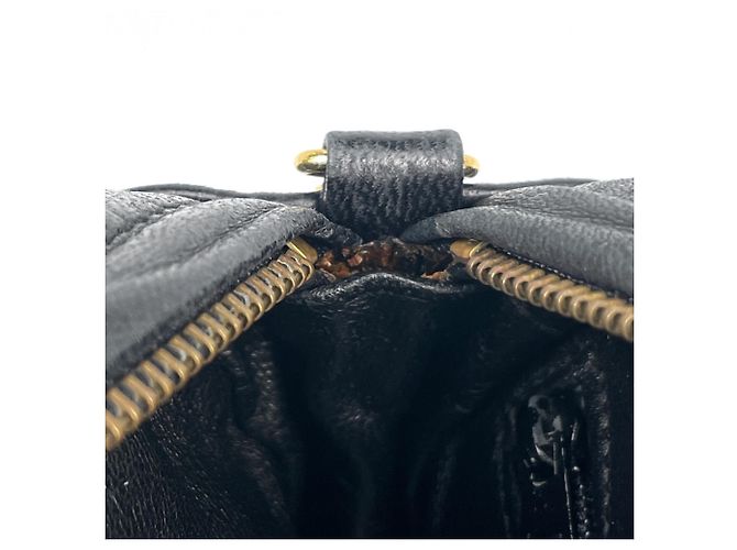 Borsa a tracolla Chanel in pelle nera - vista 6