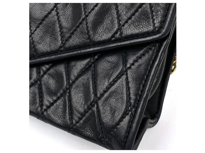Borsa a tracolla Chanel in pelle nera - vista 4