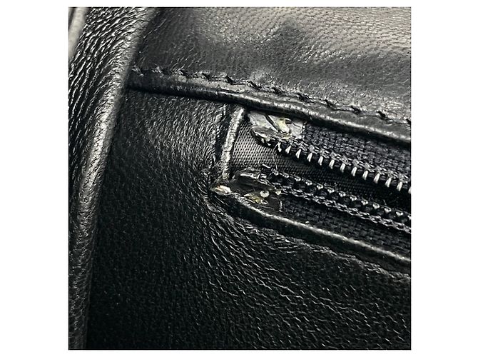 Borsa a tracolla Chanel in pelle nera - vista 8