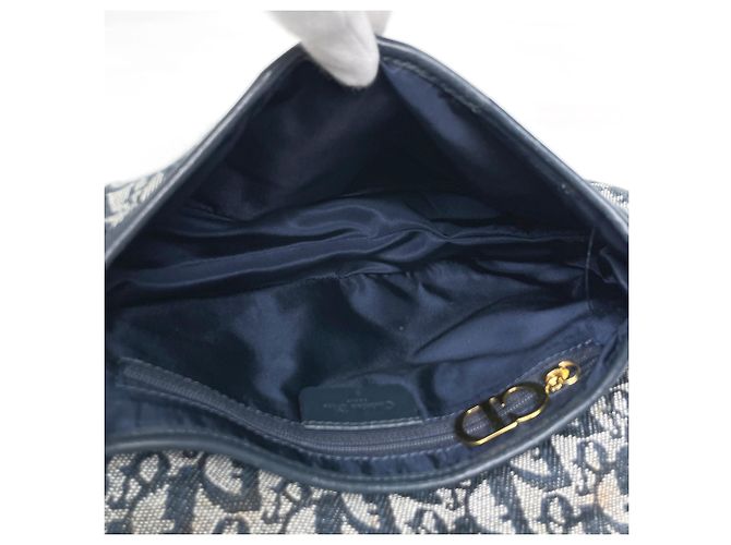 Borsa Saddle Christian Dior Navy - vista 10