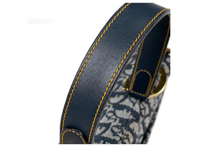 Borsa Saddle Christian Dior Navy - vista 7