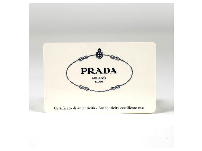 Borsa a mano Prada in nylon e pelle nera - vista 8
