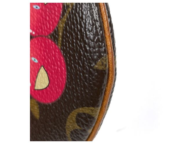 Portamonete Louis Vuitton Monogram Cherry - vista 3