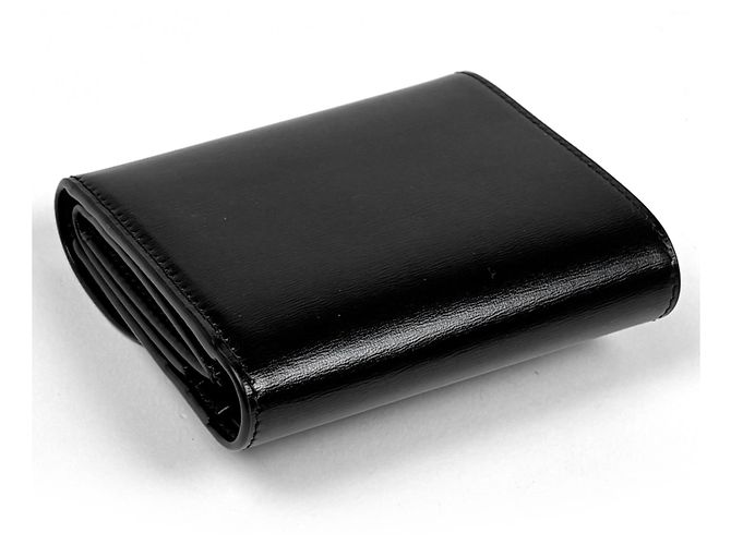 Céline Cartera Tri-fold Celine en piel negra - vista 2