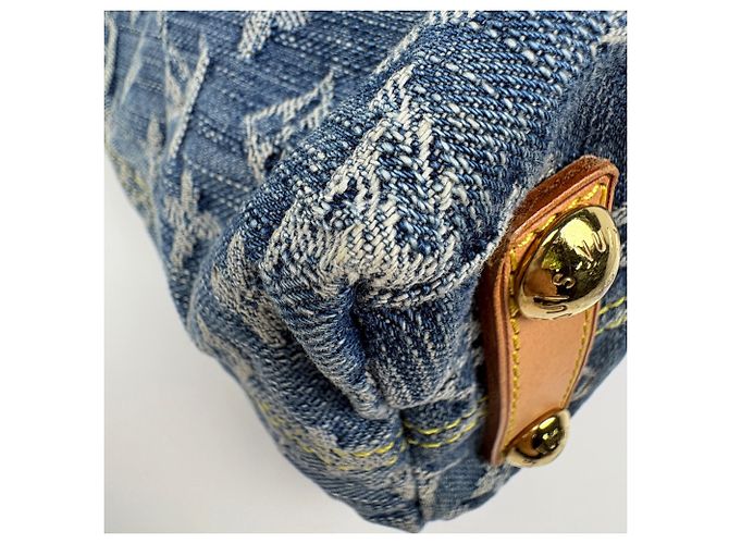 Borsa a tracolla Louis Vuitton Monogram Denim Blue - vista 4
