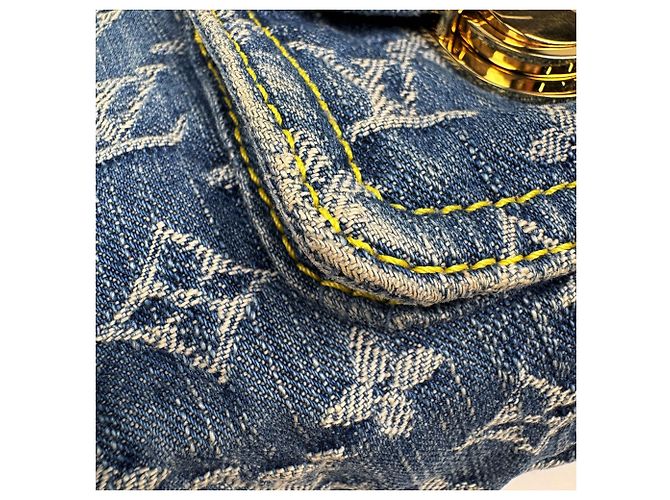 Borsa a tracolla Louis Vuitton Monogram Denim Blue - vista 5
