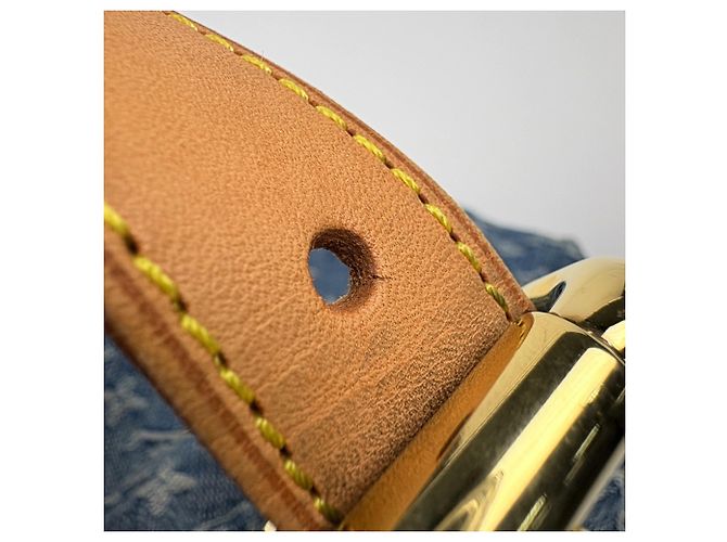 Borsa a tracolla Louis Vuitton Monogram Denim Blue - vista 7