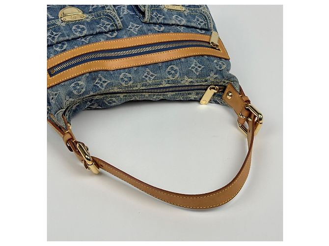 Borsa a tracolla Louis Vuitton Monogram Denim Blue - vista 9