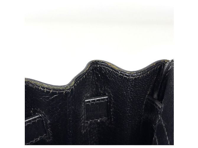Hermès Borsa Hermes Kelly 32 in pelle Box Calf nera - vista 11