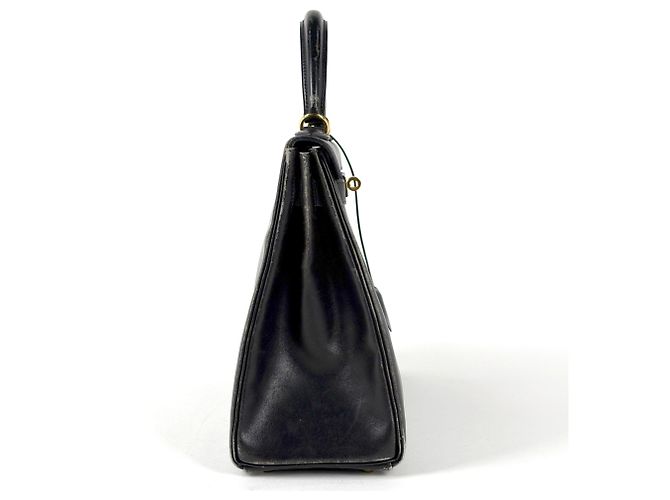 Hermès Borsa Hermes Kelly 32 in pelle Box Calf nera - vista 4