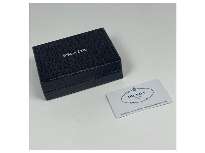 Prada Visitenkartenetui aus rotem Saffiano-Leder - Ansicht 7