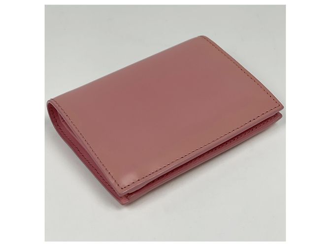 Cartera bi-fold Prada de piel rosa - vista 2