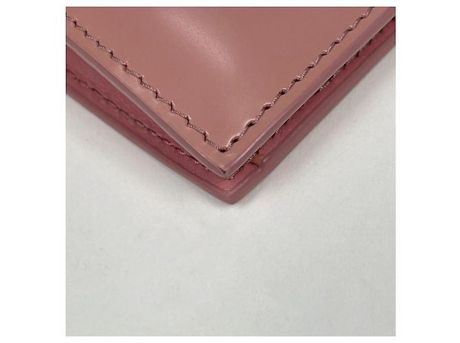 Cartera bi-fold Prada de piel rosa - vista 3