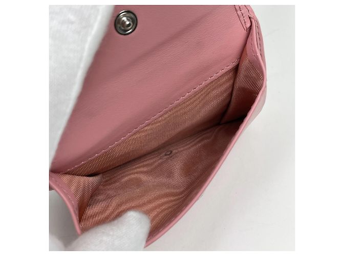 Cartera bi-fold Prada de piel rosa - vista 6