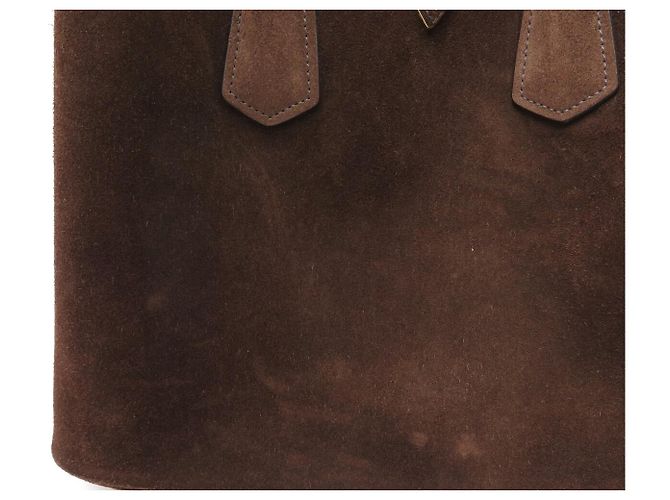 BORSA A MANO PRADA DOUBLE GM B2756T IN Camoscio SCAMOSCIATO TOTE BAG A TRACCOLLA - vista 14