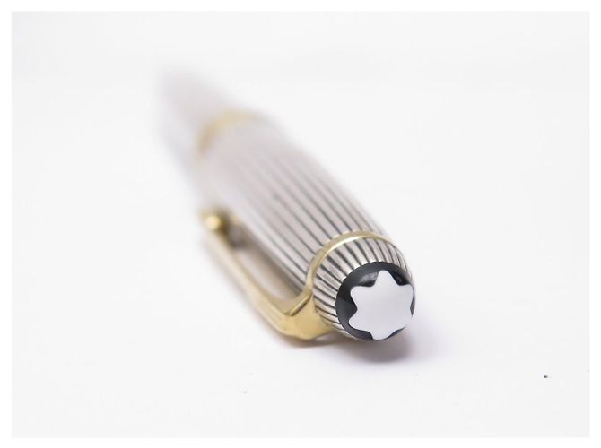 PENNA A SFERA VINTAGE MONTBLANC MEISTERSTUCK SOLITAIRE DOUE ARGENTO 925 - vista 10