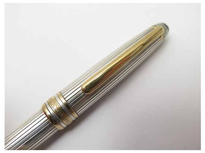 PENNA A SFERA VINTAGE MONTBLANC MEISTERSTUCK SOLITAIRE DOUE ARGENTO 925 - vista 13