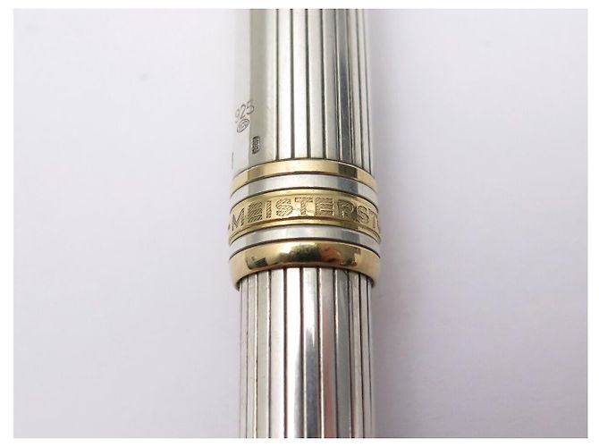 PENNA A SFERA VINTAGE MONTBLANC MEISTERSTUCK SOLITAIRE DOUE ARGENTO 925 - vista 3