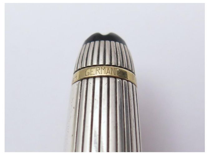 PENNA A SFERA VINTAGE MONTBLANC MEISTERSTUCK SOLITAIRE DOUE ARGENTO 925 - vista 6