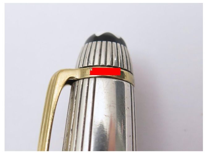 PENNA A SFERA VINTAGE MONTBLANC MEISTERSTUCK SOLITAIRE DOUE ARGENTO 925 - vista 7