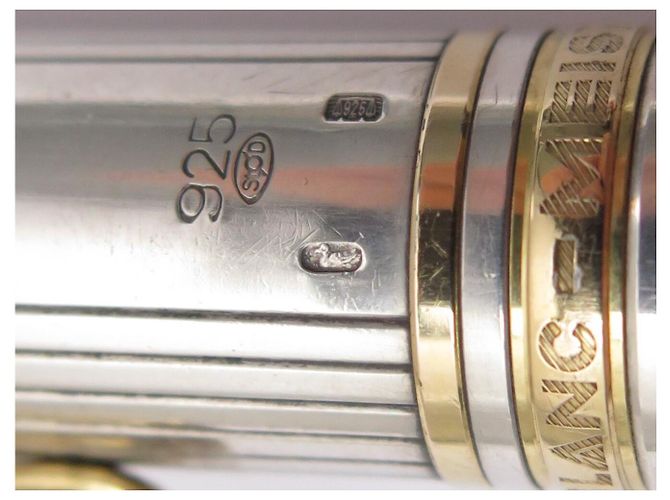 PENNA A SFERA VINTAGE MONTBLANC MEISTERSTUCK SOLITAIRE DOUE ARGENTO 925 - vista 9